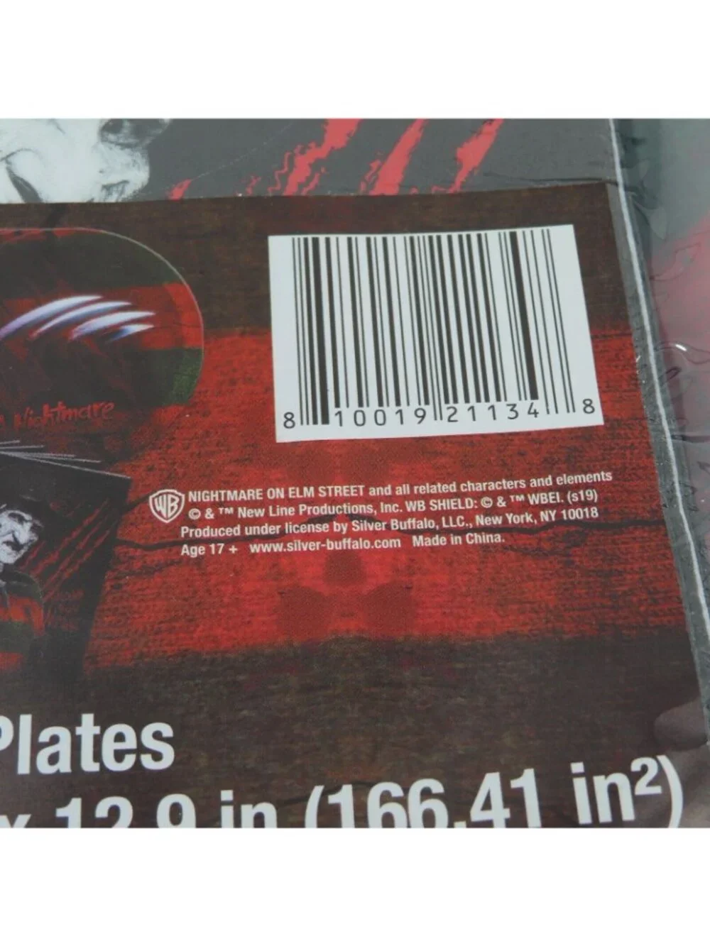 A Nightmare on Elm Street Freddy Krueger Party Pack Paper Plates Napkins Horror